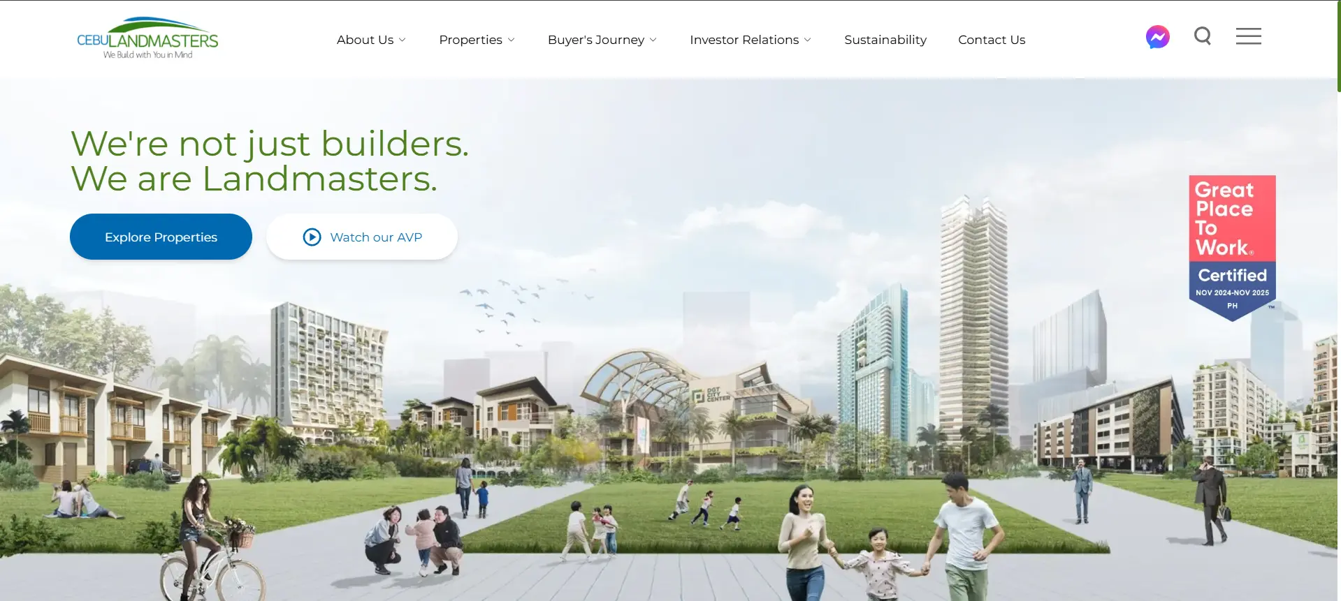 Cebuland Masters Website Screenshot